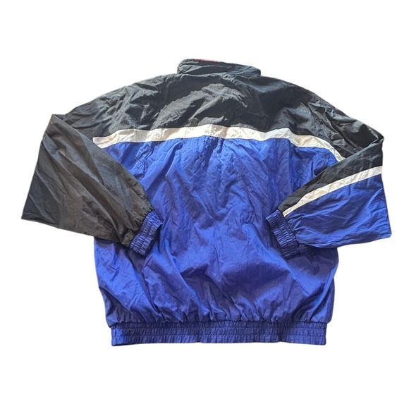 Vintage Spalding Pro Tracksuit Set Jacket Pants Vintage Nylon Blue Black Red XL - Picture 4 of 10